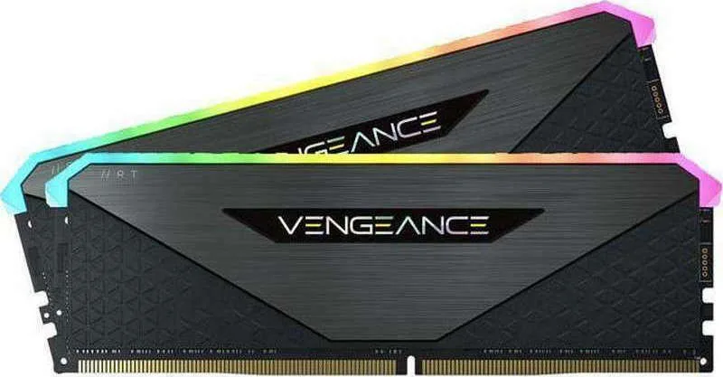 Corsair Vengeance RGB RT DDR4 16GB RAM με 2x8GB Modules και Ταχύτητα 3200 για Desktop CMN16GX4M2Z3200C16 - Image 1