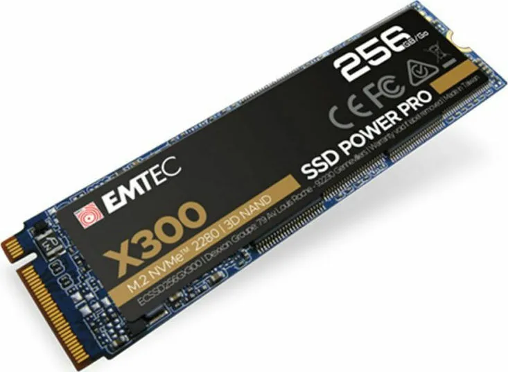20211102170559_emtec_x300_m2_ssd_power_pro_256gb_m_2_nvme_ecssd256gx300.jpeg Emtec X300 M2 SSD Power Pro 256GB τύπου M.2 με σύνδεση PCI Express 3.0 ECSSD256GX300 Bulk - Image 1