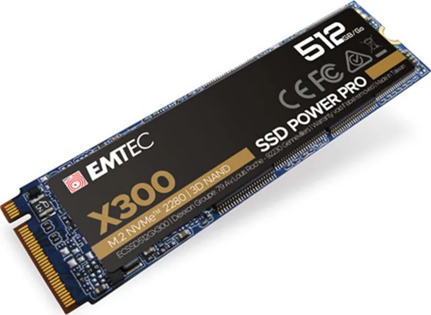 20211102170600_emtec_x300_m2_ssd_power_pro_512gb_m_2_nvme_ecssd512gx300.jpeg Emtec X300 M2 SSD Power Pro 512GB τύπου M.2 με σύνδεση PCI Express 3.0 ECSSD512GX300 - Image 1