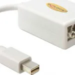 DeLock Μετατροπέας mini DisplayPort male σε VGA female Λευκό 1τμχ 65130
