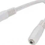 Cablexpert CCA-415W Μετατροπέας 3.5mm male σε 3.5mm 2x female Λευκό 1τμχ