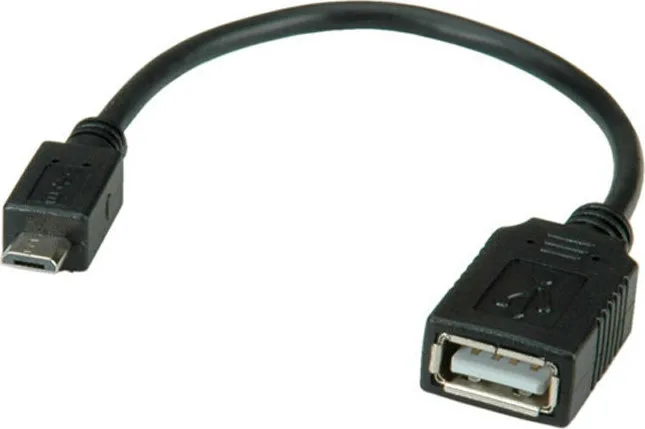 Roline 11.99.8311 Μετατροπέας micro USB male σε USB-A female 1τμχ - Image 1