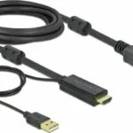 DeLock 4K 30Hz Cable DisplayPort male - HDMI male 3m Μαύρο (85965)