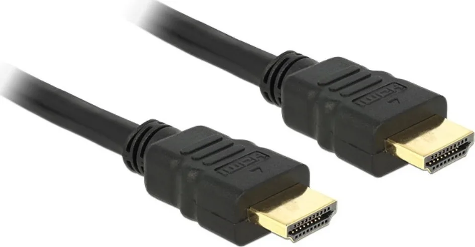 DeLock HDMI 1.4 High Speed 1080p 120Hz Cable HDMI male - HDMI male 3m Μαύρο 84408 - Image 1