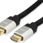 Equip HDMI 2.1 Ultra High Speed 48Gbps 4K 120Hz HDR VRR Braided Cable HDMI male - HDMI male 3m Μαύρο 119382