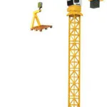 Jamara Turning Tower Crane Liebherr Τηλεκατευθυνόμενο Δομικό Όχημα Κίτρινο 405109