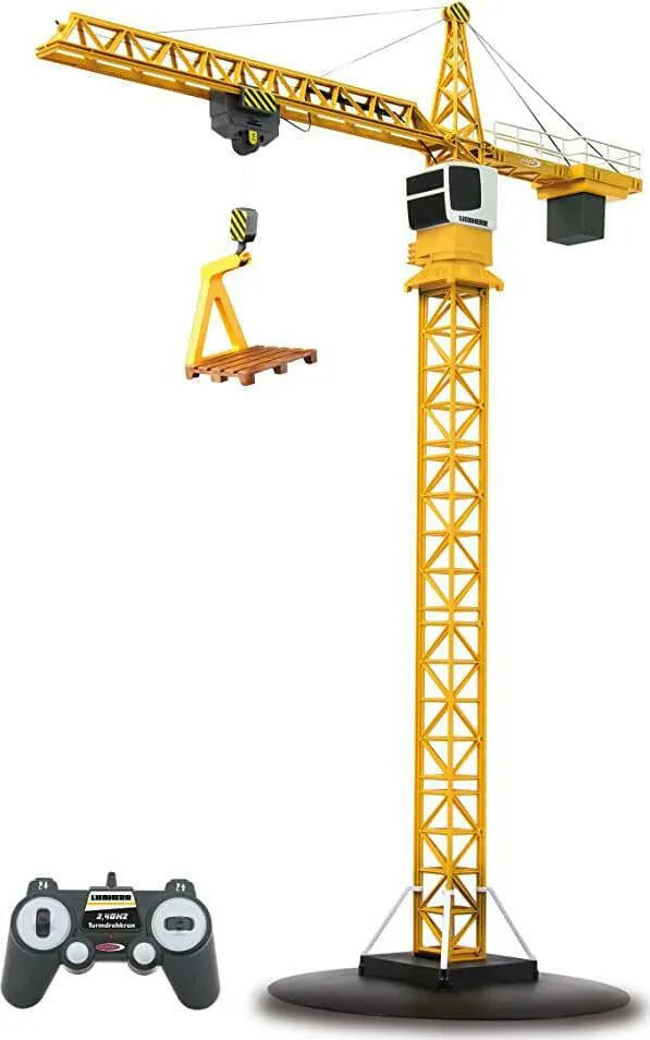 20211108165944_jamara_turning_tower_crane_liebherr.jpeg Jamara Turning Tower Crane Liebherr Τηλεκατευθυνόμενο Δομικό Όχημα Κίτρινο 405109 - Image 1
