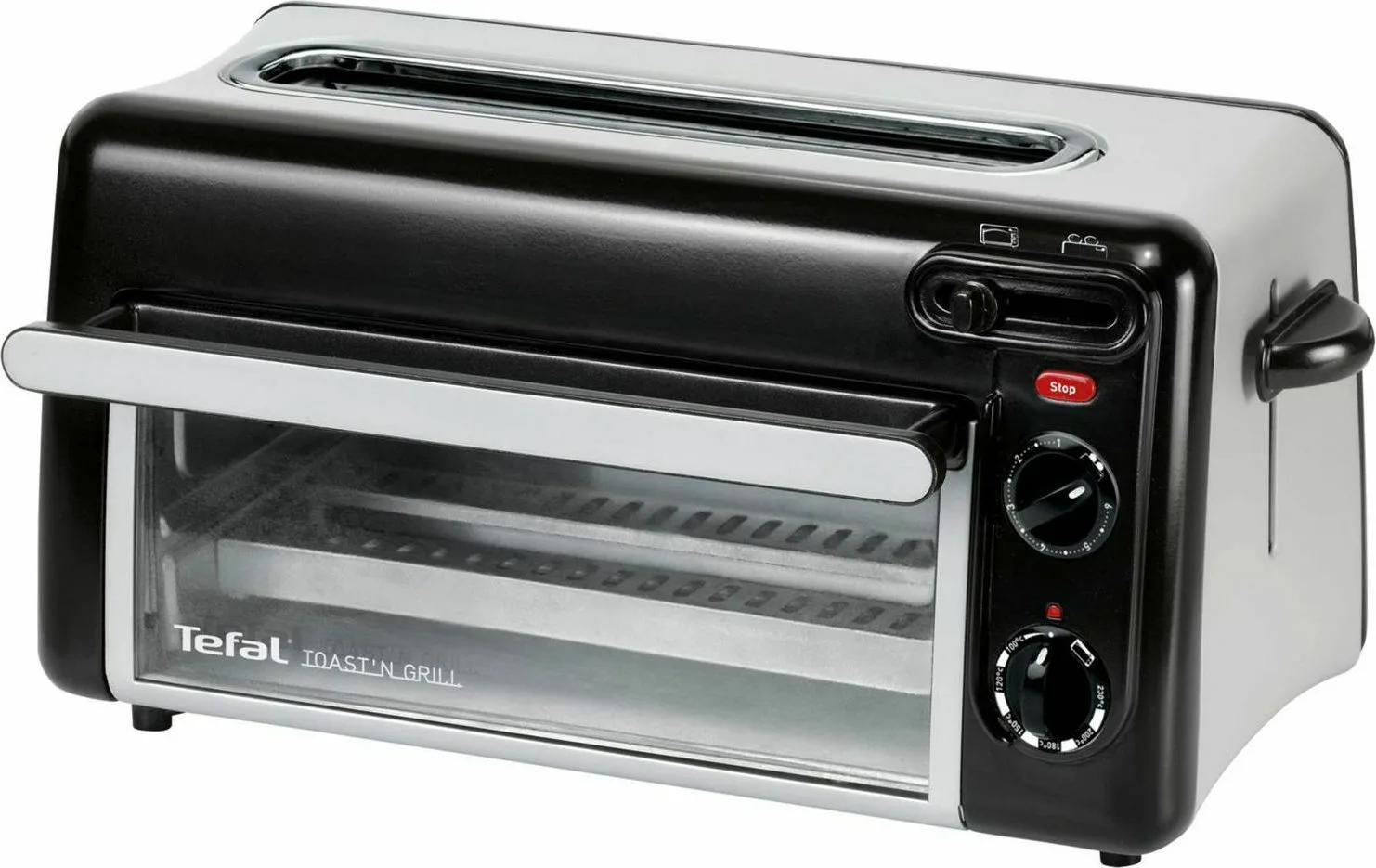 20211110145825_tefal_tl_6008_fryganiera_2_theseon_1300w_mayri.jpeg Tefal Toast n Grill TL6008 Φρυγανιέρα 2 Θέσεων 1300W Μαύρη - Image 1