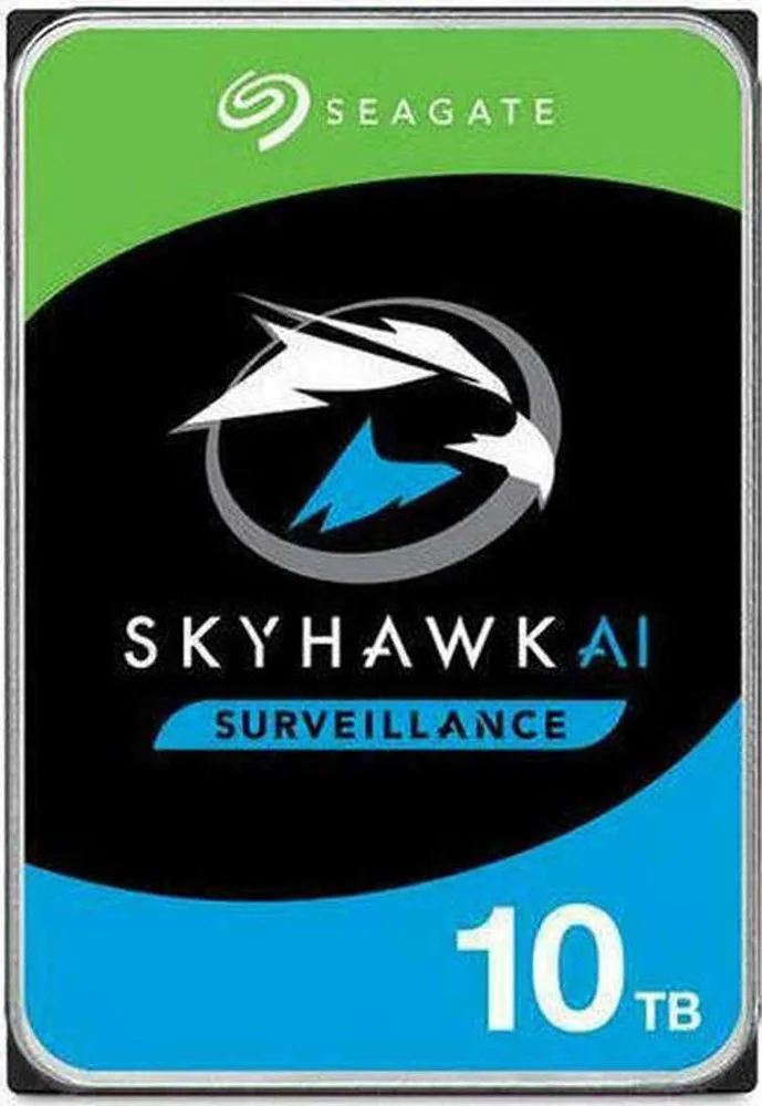 Seagate SkyHawk AI Surveillance 10TB HDD Σκληρός Δίσκος 3.5" SATA III 7200rpm με 256MB Cache για Καταγραφικό / NAS / Server ST10000VE001 - Image 1