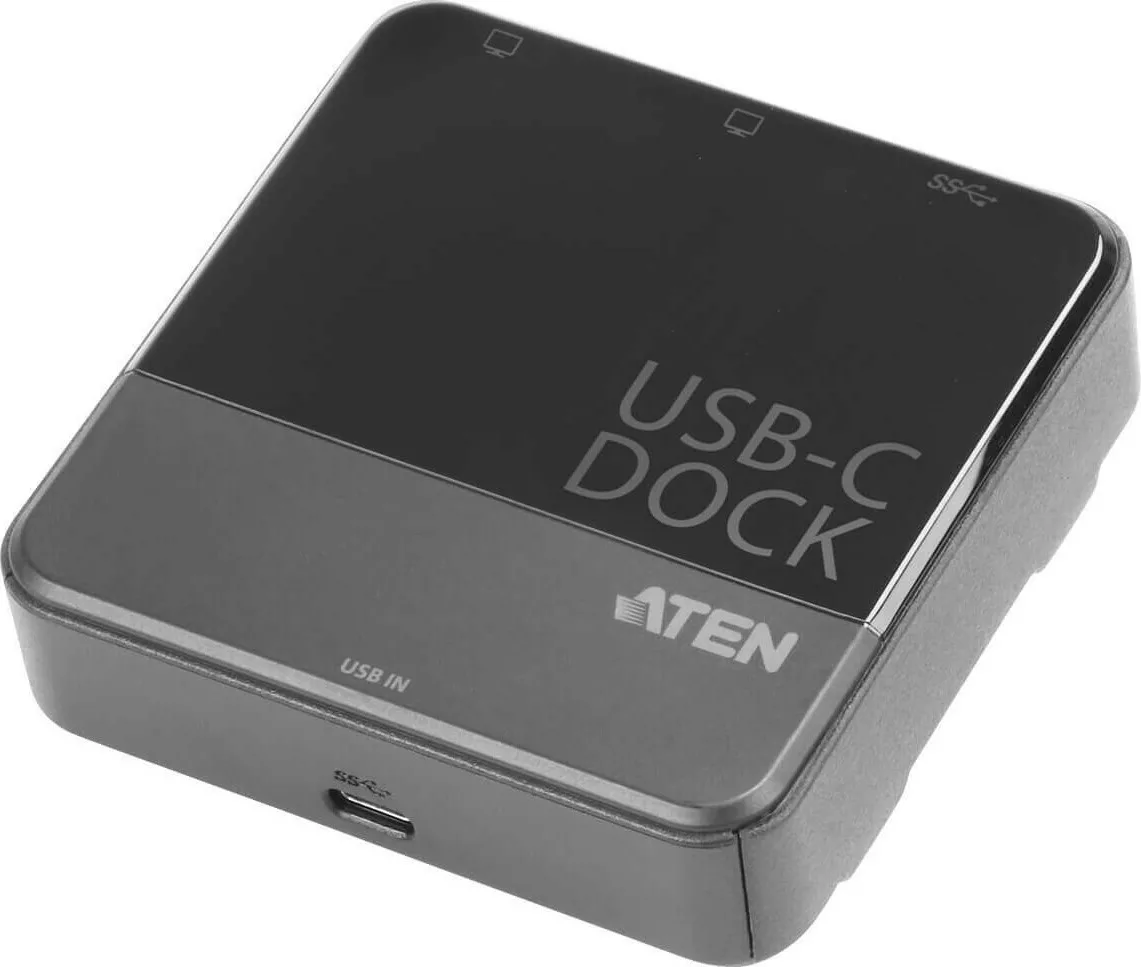 20211118112649_aten_usb_c_dual_hdmi_mini_dock.jpeg Aten USB-C Docking Station με HDMI 4K και συνδεση 2 Οθονών Μαύρο (UH3233) - Image 1
