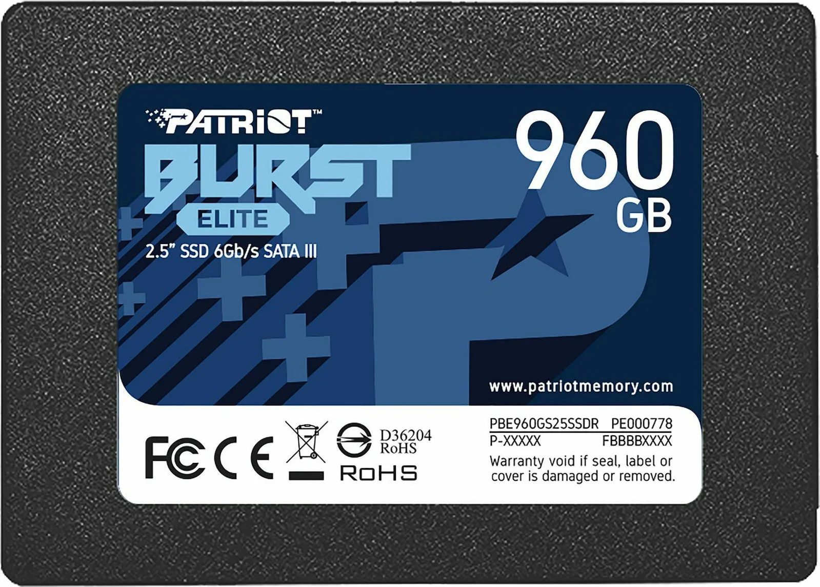 20211119085234_patriot_burst_elite_ssd_960gb_2_5_pbe960gs25ssdr.jpeg Patriot Burst Elite SSD 960GB τύπου 2.5'' με σύνδεση SATA III PBE960GS25SSDR - Image 1