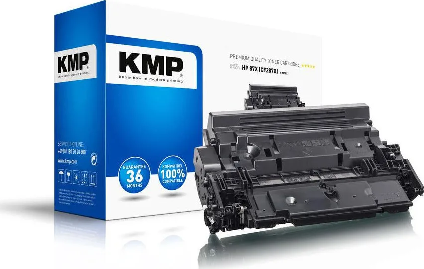 20211122153111_kmp_h_t238x_symvato_toner_hp_87x_18000_selidon_mayro.jpeg KMP H-T238X Συμβατό Toner για Laser Εκτυπωτή HP 87X 18000 Σελίδων Μαύρο - Image 1