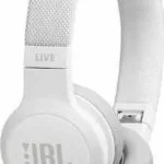 JBL Live 400BT Ασύρματα / Ενσύρματα On Ear Ακουστικά με 24 ώρες Λειτουργίας Λευκά