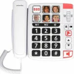 SwissVoice Xtra 1110 Ενσύρματο Τηλέφωνο Γραφείου για Ηλικιωμένους Λευκό