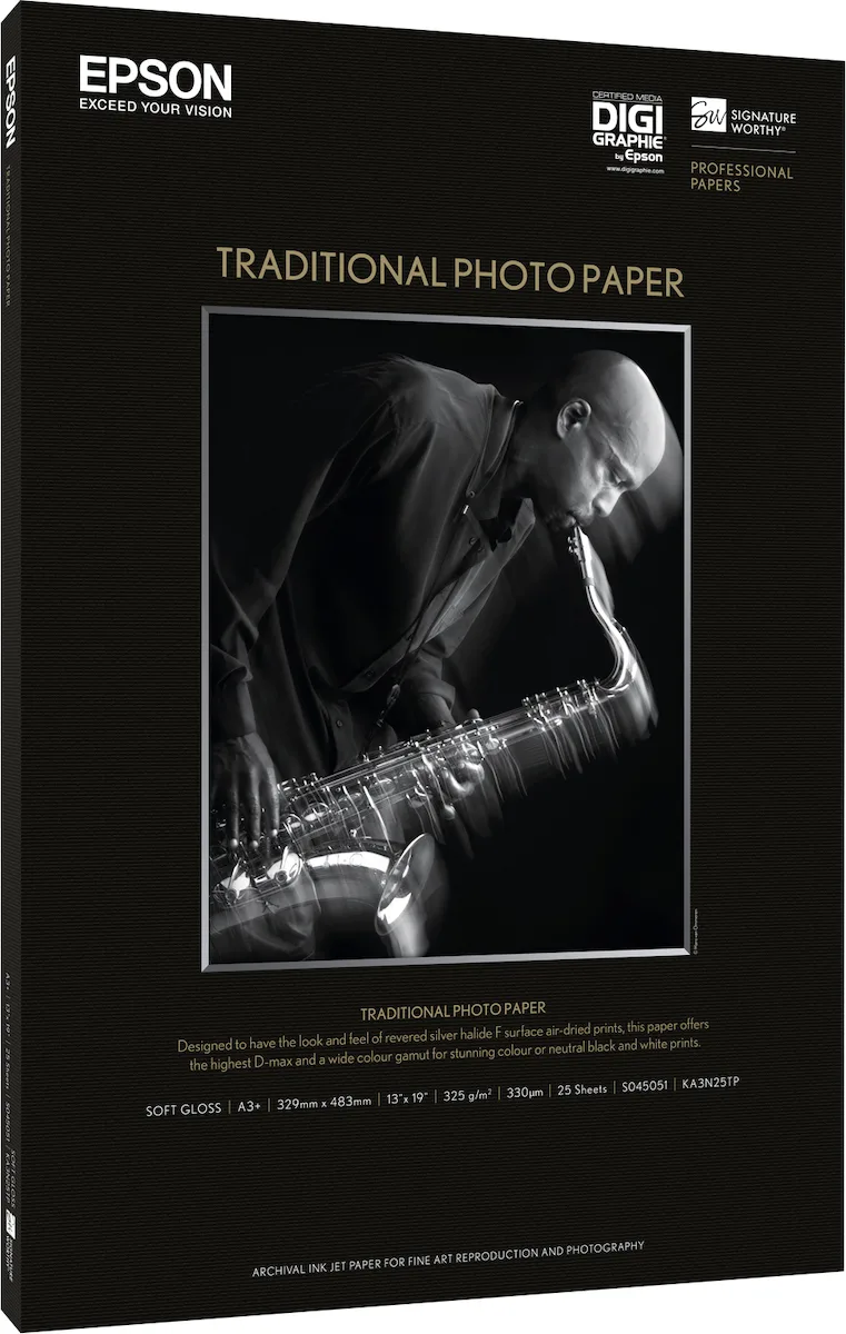 20211124162327_epson_traditional_semi_gloss_photo_paper_a4_330gr_25_fylla_c13s045050.jpeg Epson Φωτογραφικό Χαρτί A4 (21x30) 330gr/m² για Εκτυπωτές Inkjet 25 Φύλλα (C13S045050) - Image 1