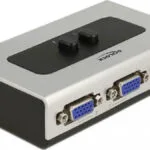 DeLock VGA Switch 2 Ports Bidirectional Full HD Aσημί