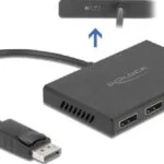 DeLock DisplayPort 1.4 Διαχωριστής 1 x DisplayPort σε 4 x DisplayPort έξω