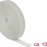DeLock Δεματικό Καλωδίων Πλαστικό 1000mmx20mm σε Γκρι χρώμα (1τμχ) (18281)