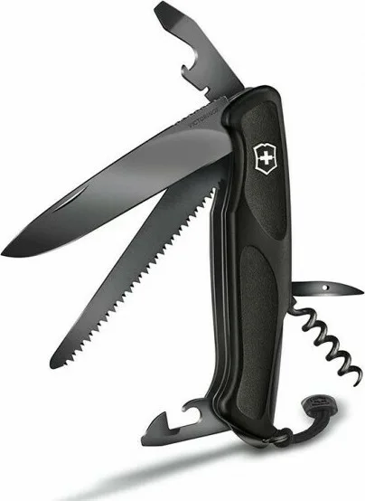 Victorinox Ranger Grip 55 Ελβετικός Σουγιάς 12 εργαλείων Onyx Black 0.9563.C31P - Image 1