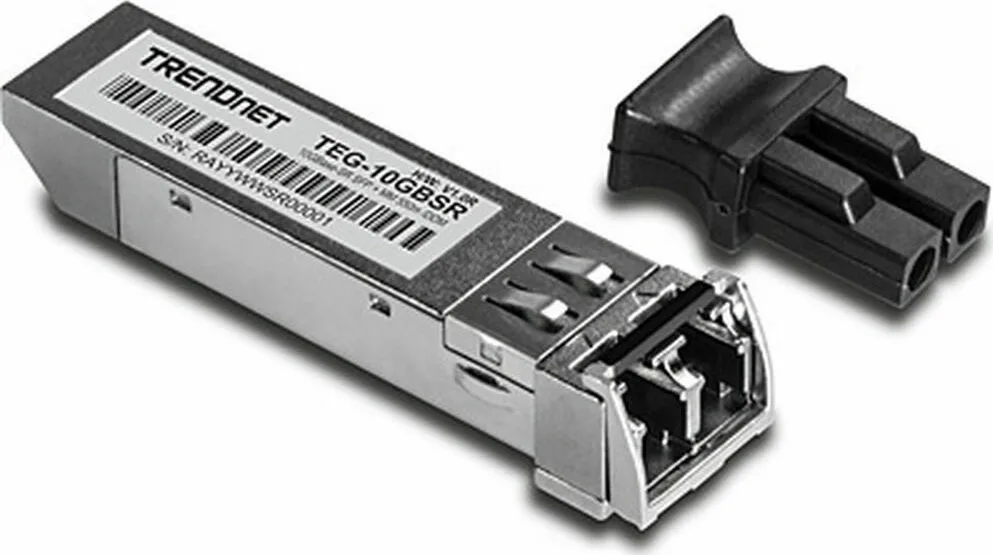 20211203142359_trendnet_10gbase_sr_sfp_multi_mode_lc_module_550_m_1_804_feet_with_ddm.jpeg Trendnet 10GBASE-SR SFP+ Multi Mode LC Module 550 m (1,804 feet) with DDM - Image 1