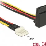 DeLock 15-Pin Sata - 4-Pin Floppy Cable 0.3m Πολύχρωμο 85511