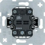 Hager Διακόπτης Μπουτόν Μηχανισμός 4 Επαφών 10Α 250V σε Ασημί Χρώμα 503404