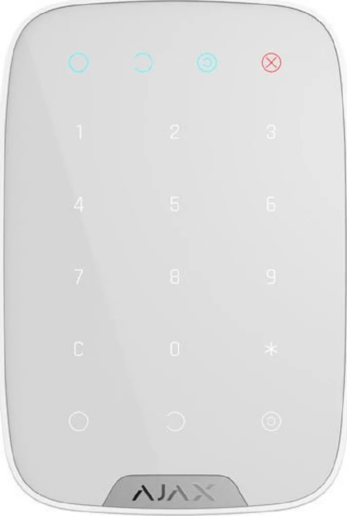 20211207171257_ajax_systems_keypad_white.jpeg Ajax Systems KeyPad Ασύρματο Πληκτρολόγιο Συναγερμού Αφής σε Λευκό Χρώμα 38249.12.WH1 - Image 1