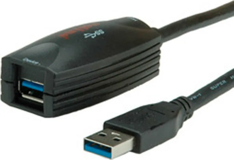 Roline USB 3.0 Cable USB-A male - USB-A female 5m (12.04.1096) - Image 1