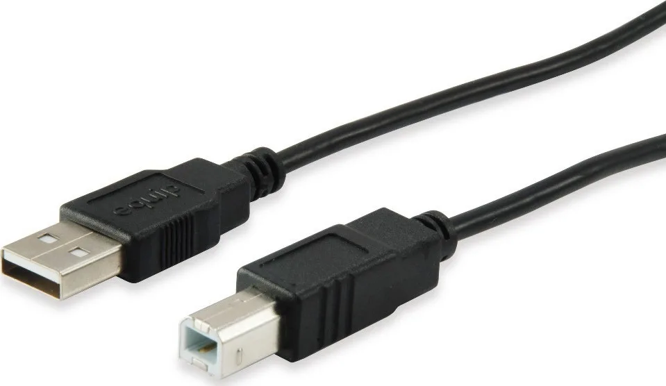 Equip USB 2.0 Cable USB-A male - USB-B male 1.8m (128860) - Image 1