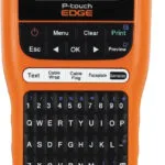 Brother PT-E110 Ηλεκτρονικός Ετικετογράφος Χειρός σε Πορτοκαλί Χρώμα PT-E110