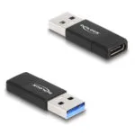 DeLock Μετατροπέας USB-A male σε USB-C female 1τμχ 60001