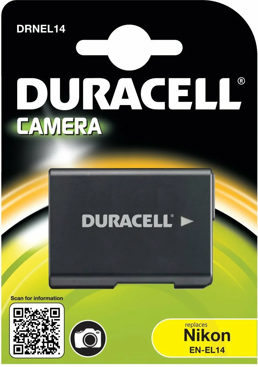 20211222130340_duracell_mpataria_fotografikis_michanis_drnel14_1100mah_symvati_me_nikon.jpeg Duracell Μπαταρία Φωτογραφικής Μηχανής DRNEL14 Ιόντων-Λιθίου (Li-ion) 1100mAh Συμβατή με Nikon - Image 1