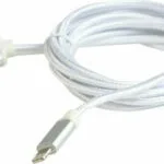 Cablexpert CCB-mUSB2B-AMLM-6-S Braided USB to Lightning Cable Ασημί 1.8m