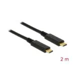 DeLock USB 3.1 Cable USB-C male - USB-C PD Μαύρο 2m 83668
