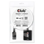 Club3D DisplayPort to VGA Black Active Adapter M/F Μετατροπέας DisplayPort male σε VGA female 1τμχ