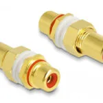DeLock Μετατροπέας RCA female σε RCA female Χρυσό 1τμχ 64142