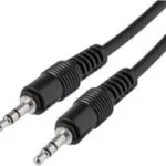 MediaRange Καλώδιο Ήχου 3.5mm male - 3.5mm male Μαύρο 1m με Επίχρυσους Ακροδέκτες MRCS140