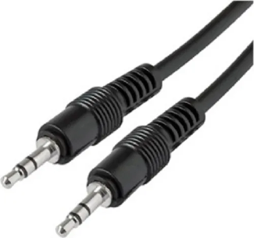 MediaRange Καλώδιο Ήχου 3.5mm male - 3.5mm male Μαύρο 1m με Επίχρυσους Ακροδέκτες MRCS140 - Image 1