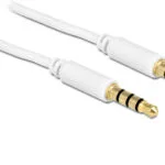 DeLock Καλώδιο Ήχου TRRS 3.5mm male - 3.5mm male Λευκό 3m 83442