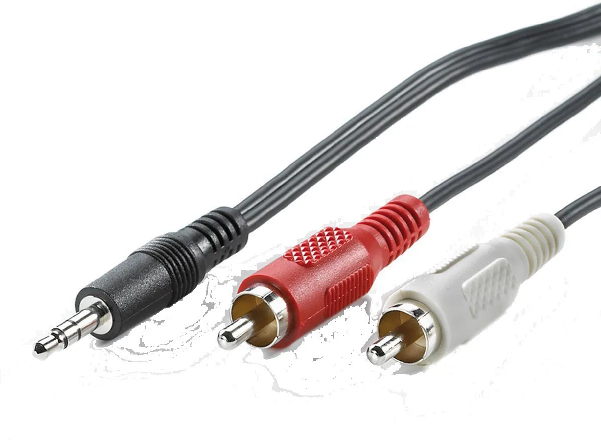 Roline Καλώδιο Ήχου 3.5mm male - RCA male Μαύρο 1.5m με Επίχρυσους Ακροδέκτες 11.09.4341 - Image 1