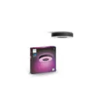 Philips Smart Πλαφονιέρα Οροφής 38.1εκ. Μαύρη με Ενσωματωμένο LED και Τηλεχειριστήριο 915005997301