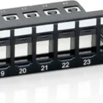 Equip Patch Panel Keystone για Rack 1U 19" 24 Θυρών cat6 Μαύρο 769224
