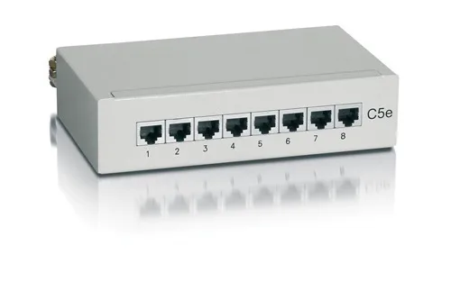 20220119171249_3f1f6151.jpeg Equip Patch Panel Shielded για Rack 1U 8 Θυρών cat5e Γκρι 227308 - Image 1