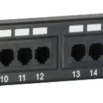 Equip Patch Panel για Rack 1U 19" 24 Θυρών cat5e Μαύρο 235325