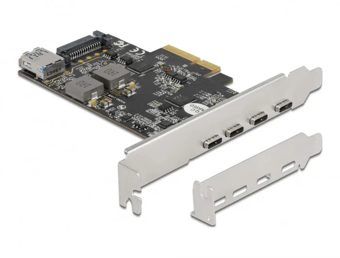 DeLock Κάρτα PCIe σε 4 θύρες Type-C (90059) - Image 1