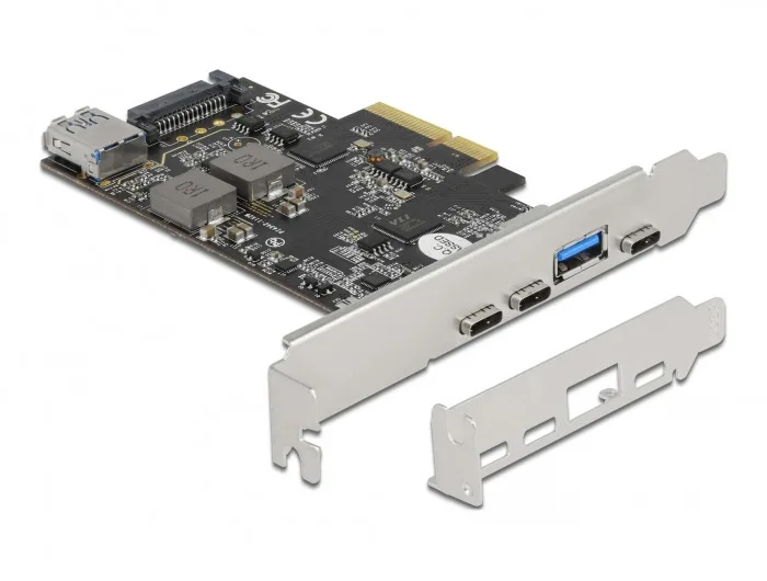 DeLock Κάρτα PCIe σε 3 θύρες Type-C / 1 θύρα USB 3.2 (90060) - Image 1