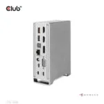 Club3D USB-C Docking Station με DisplayPort 4K PD Ethernet και συνδεση 3 Οθονών Ασημί (CSV-1568)