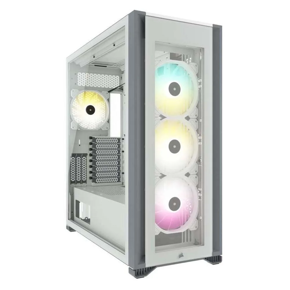 Corsair iCUE 7000X RGB Gaming Full Tower Κουτί Υπολογιστή με Πλαϊνό Παράθυρο Λευκό - Image 1