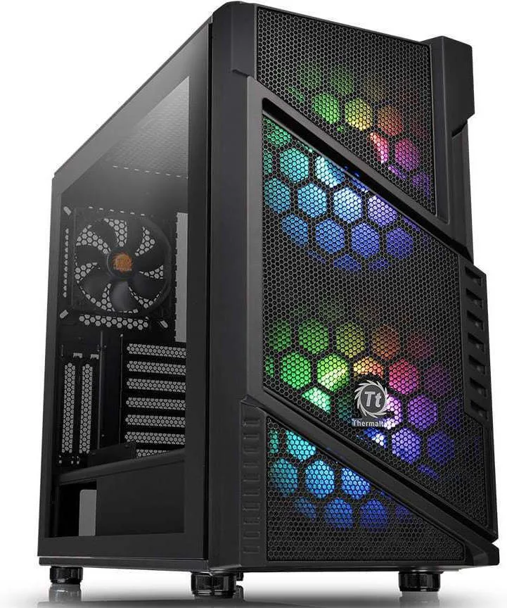 Thermaltake Commander C31 TG ARGB Edition Gaming Midi Tower Κουτί Υπολογιστή με Πλαϊνό Παράθυρο Μαύρο - Image 1