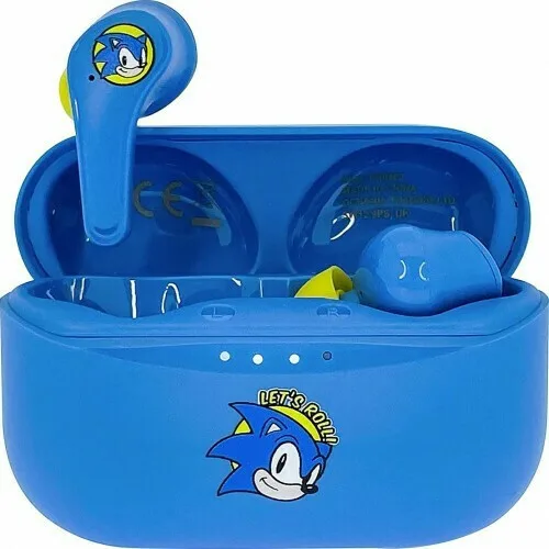 OTL SEGA Sonic the Hedgehog In-ear Bluetooth Handsfree Ακουστικά με Θήκη Φόρτισης Μπλε - Image 1